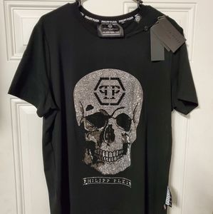 PHILIPP PLEIN BLACK TEE
